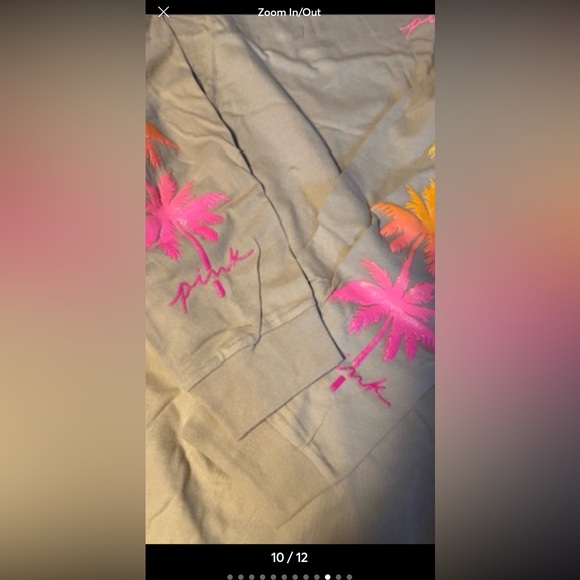 Vs PINK dad shorts long sleeve campus tee hummus floral logo - Picture 11 of 14